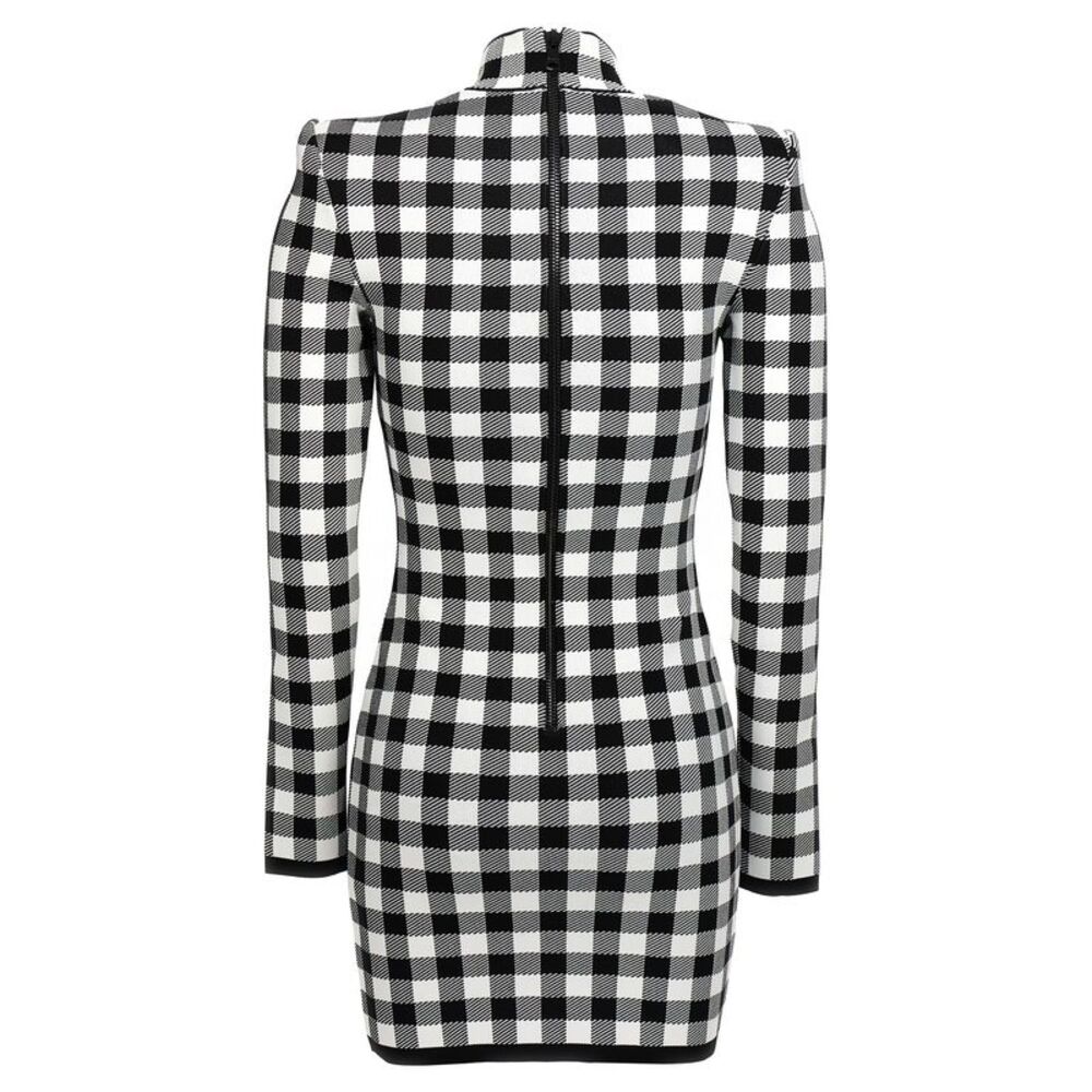 Balmain Women's Vichy Knit Dress - Picture 2 of 4